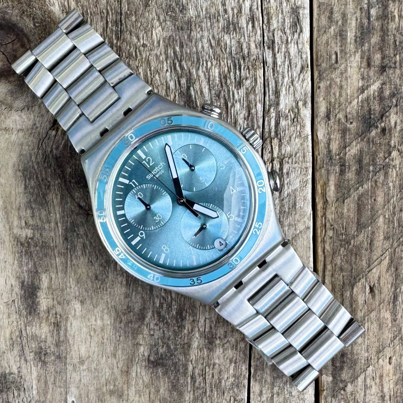 Swatch Orologi: Swatch Irony Chrono Clear Water Unworn – Nuovo (secondo la descrizione) da Arzier-Le Muids venduto da Anna_BM 1