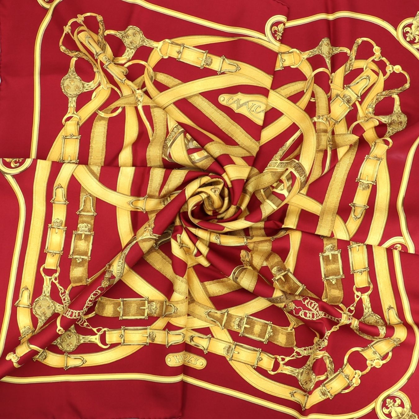 Hermès Foulards, Tücher & Schals: Hermès Carré "Cavalcadour" – Gebraucht aus Binningen von Designerlabels 7