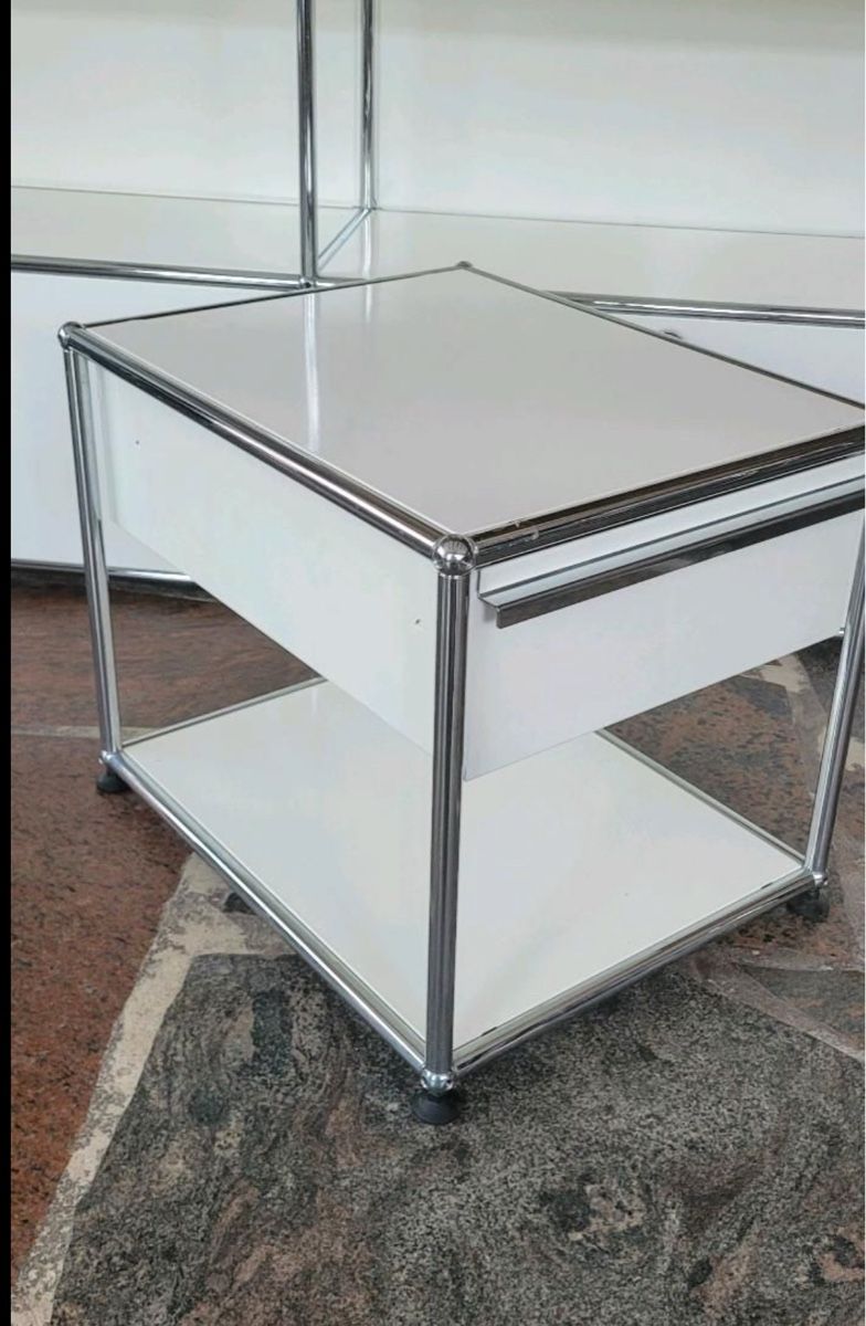 Usm Haller 2 x Nachttisch, Druckertisch, weiß, top zustand (Gebraucht ...