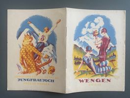 Litho-Prospekt Wengen Jungfraujoch / Umschlag Martin Peikert