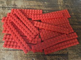 lego 2445 lot de 20 pièces Red Plate 2 x 12