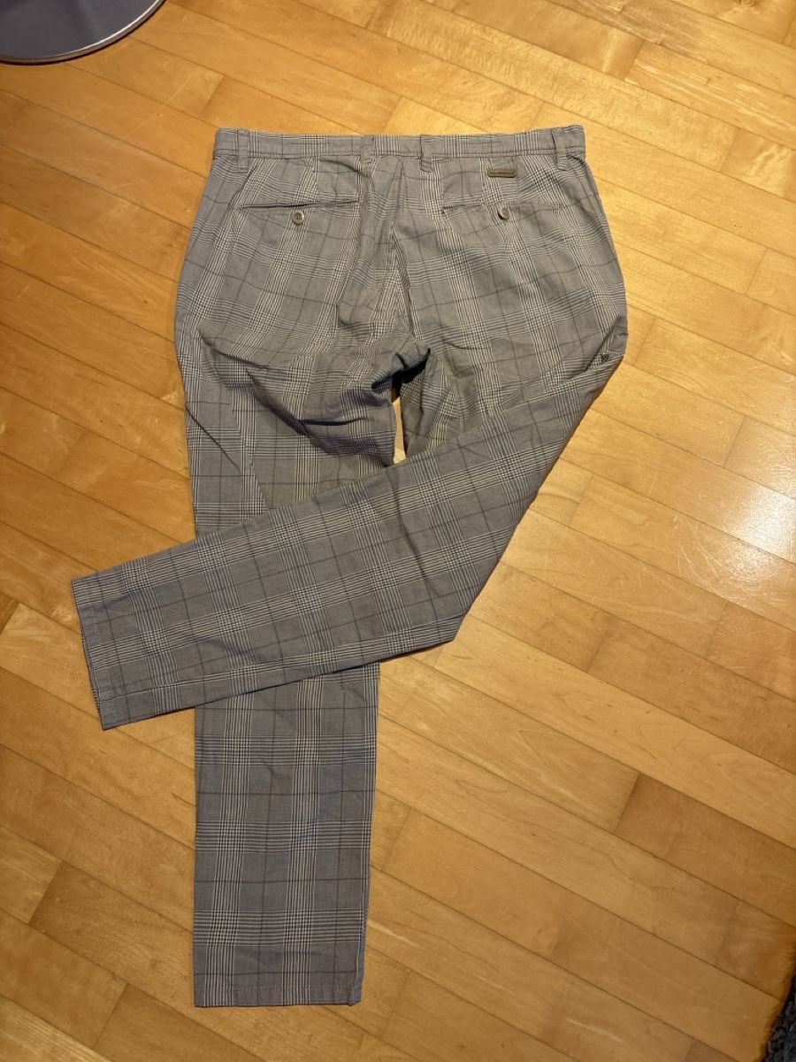 Pantaloni: Alberto Herren Hose, Gr. 34, Karomuster! – Usato da Embrach venduto da Dmoney 3