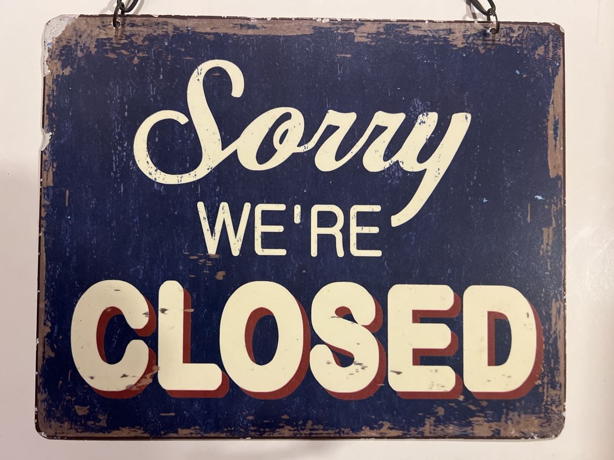 Insegne: Retro Vintage Metallschild "Open/Closed" - Blickfang! – Usato da Schliern b. Köniz venduto da Corinu59 1
