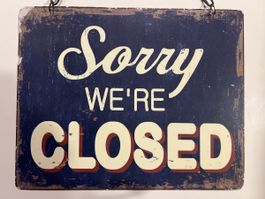Retro Vintage Metallschild "Open/Closed" - Blickfang!