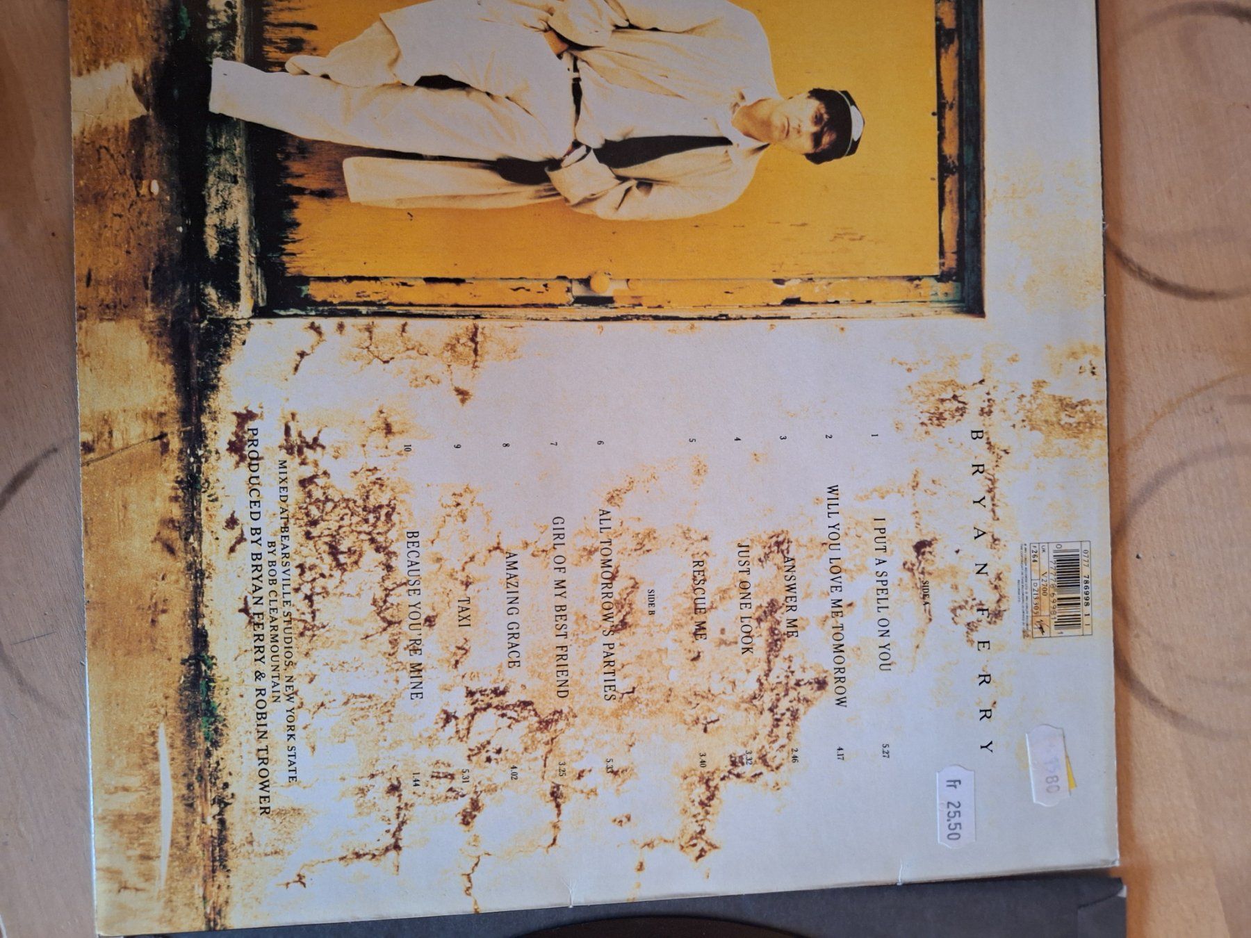 Dischi in vinile: Taxi Brian Ferry – Usato da Gais venduto da til_7qpv 1