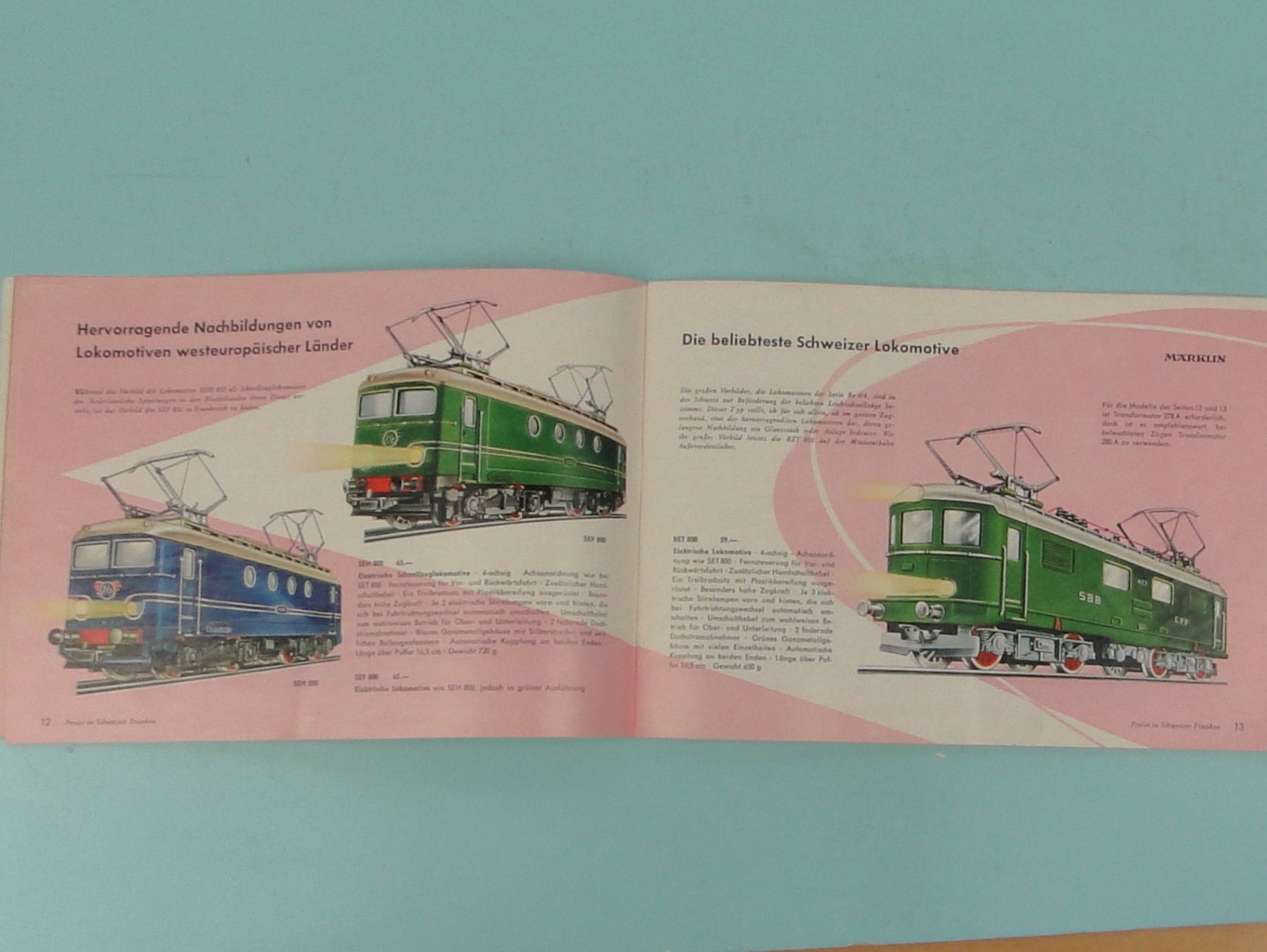 Märklin Dokumente: Märklin Katalog 1956 D SFR – Gebraucht aus Bülach von cann11 4