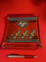 Zahlteller antik Glas