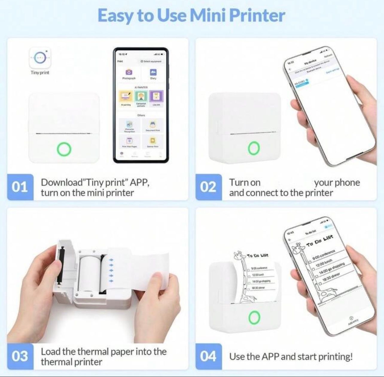 Stampanti: Mini Drucker - mit 3 Rollen Papier neu! – Nuovo e nell'imballaggio originale da Emmenbrücke venduto da engueteDeal 1