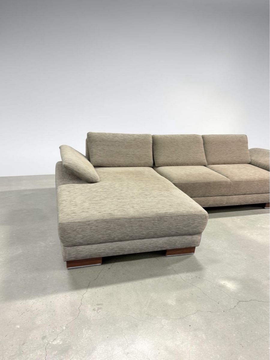Sofas: Ultsch Polstermöbel Ecksofa Beige-Silber  – Gebraucht aus Fehraltorf von Sofalab.swiss 3