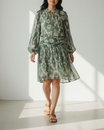 Ba&sh Kleid khaki/beige Gr. 2 (36)