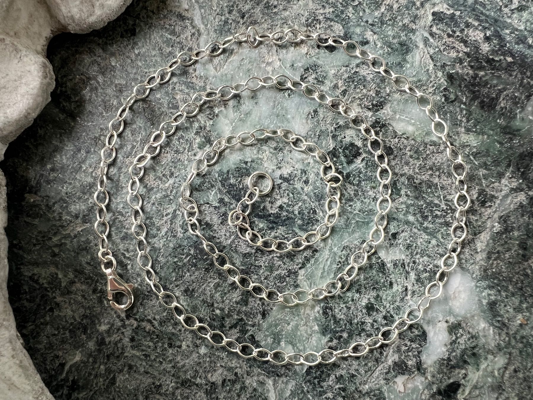 Catenine: Silber Kette 50cm - Durchmesser 2,8mm  - 3,1g - leicht hell – Usato da Bern venduto da Jiffy 5