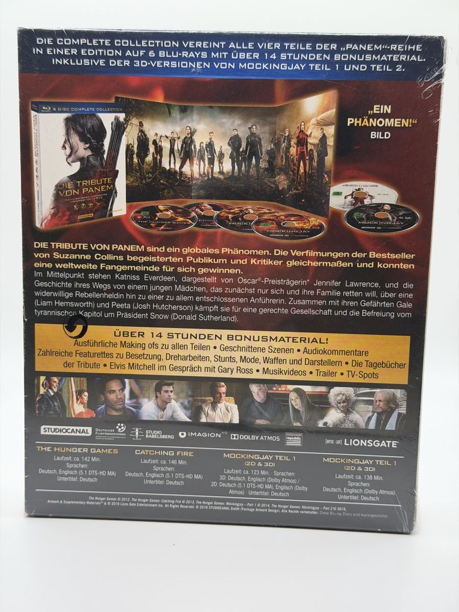 Tous les DVDs: Die Tribute von Panem Complete Collection Blu-ray 6 Disc – Neuf avec emballage d'origine à Altenrhein par Riccidp 1