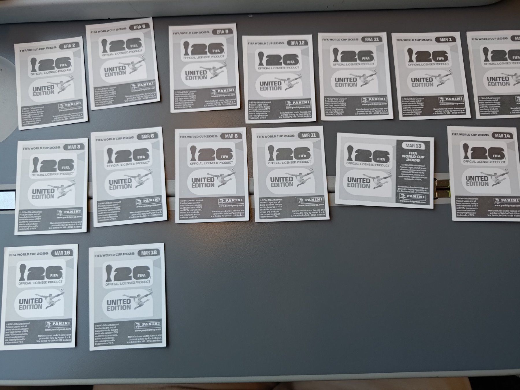 Panini Sammelbilder & Trading cards: Panini 2026 - SET BRA, MAR – Neu (gemäss Beschreibung) aus Bern von Nicolaro