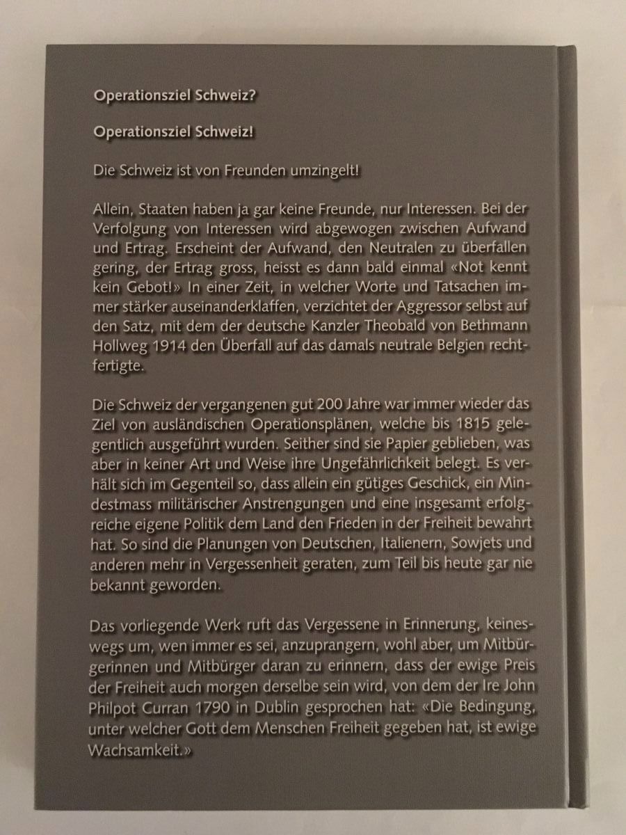 Libri: Operationsziel Schweiz – Usato da Düdingen venduto da pyl_dv98 1