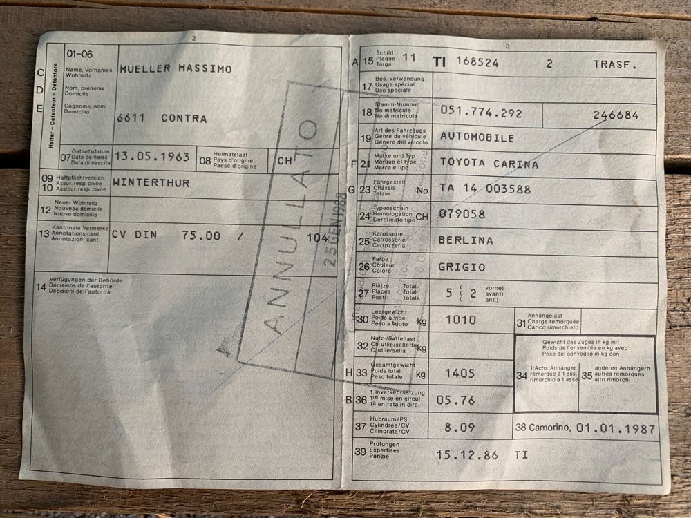 Toyota carina 1976 kaufen auf ricardo