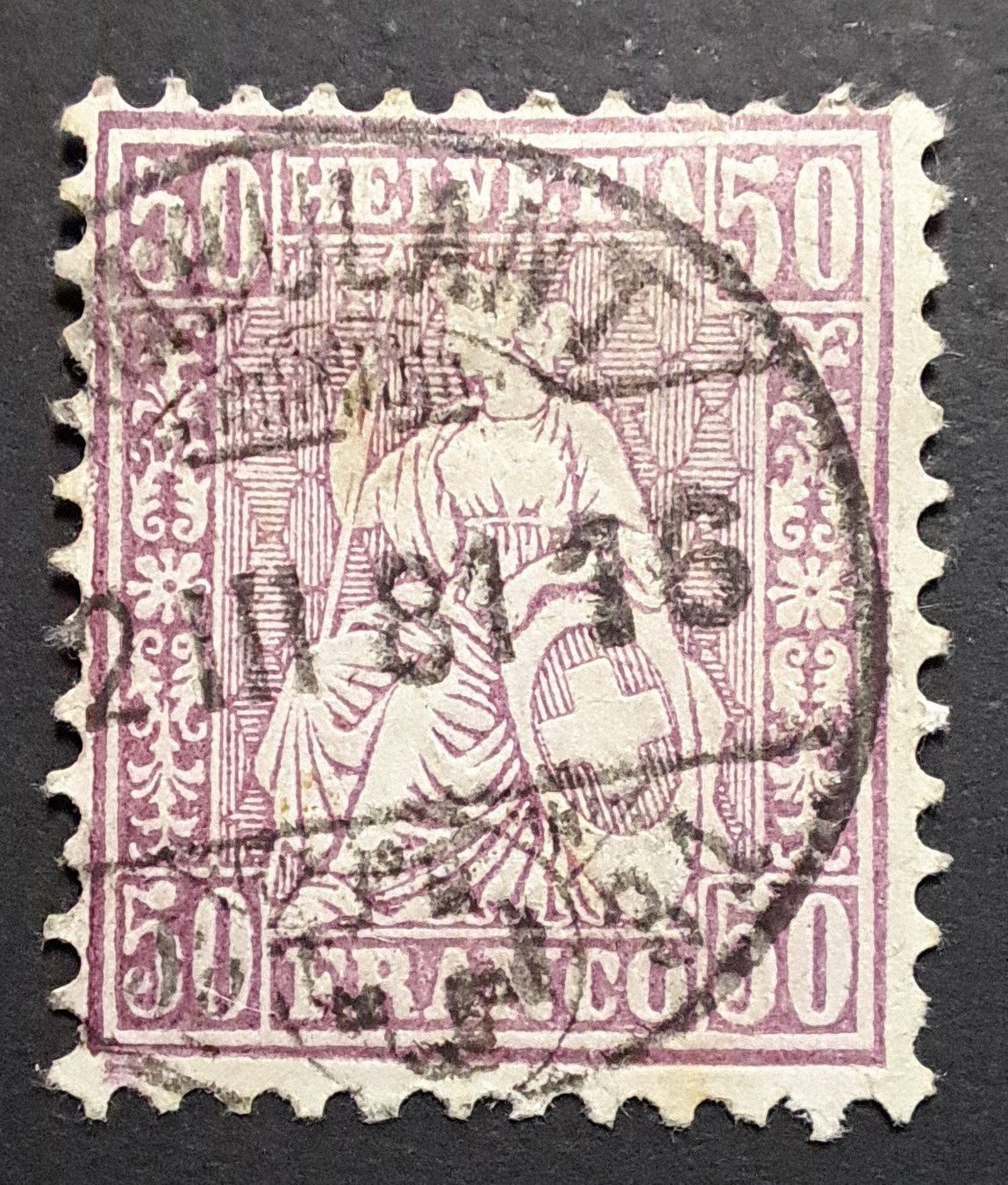 Tous les timbres: Lot mit 9 Sitzende Helvetia – D'occasion à Unterägeri par PhilatelieStudiger 4