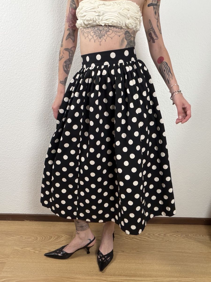 H&M Gonne: Polka Dot midi Skirt Size S – Usato da Knonau venduto da Grapesvintage 3