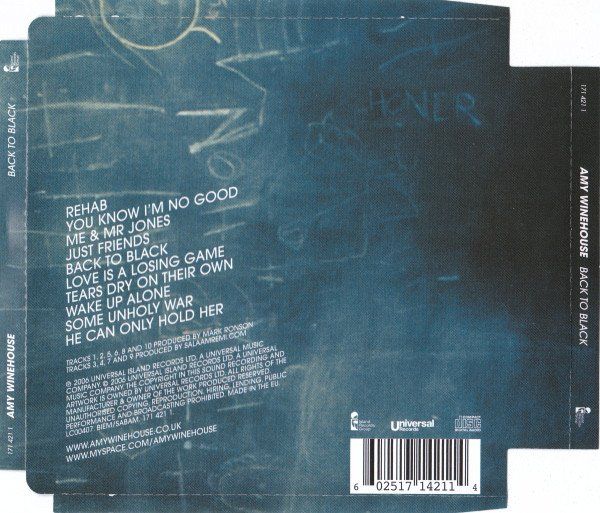 CD: CD Amy Whitehouse - Back to black (2006) – Usato da Möriken AG venduto da mineralia 1