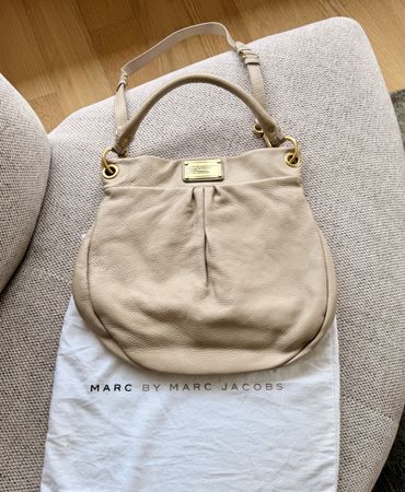 Marc by Marc Jacobs Lederhandtasche in Beige/Taupe