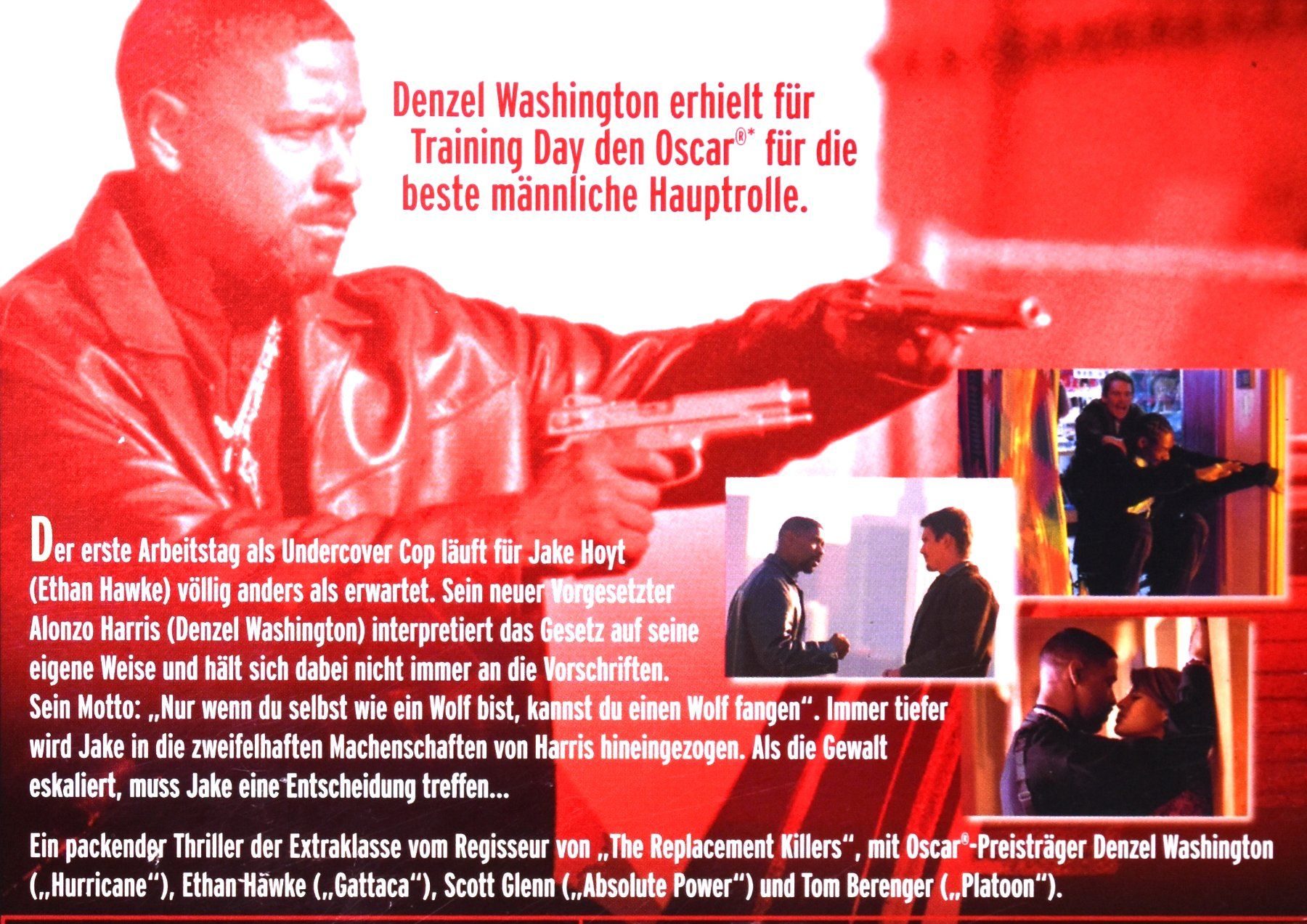 Tutti i DVDs: TRAININGSDAY  /  DENZEL WASHINGTON  /  ETHAN HAWKE – Nuovo (secondo la descrizione) da Luzern venduto da piro12 2