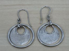Boucles d'oreilles cercle argent CCF