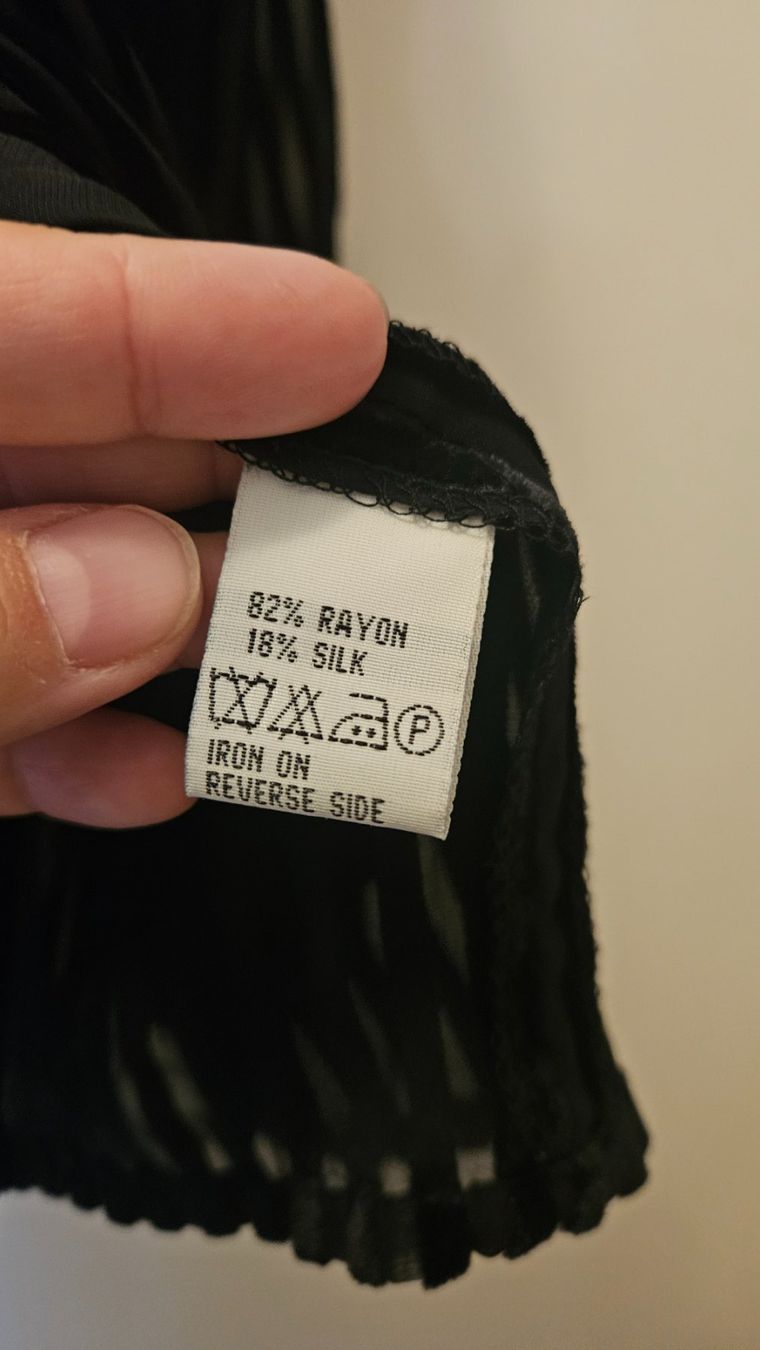 Completi & Tailleur: Camicetta e gonna nera Tattoo tg.M rayon e seta – Usato da Melano venduto da H-Sara 6