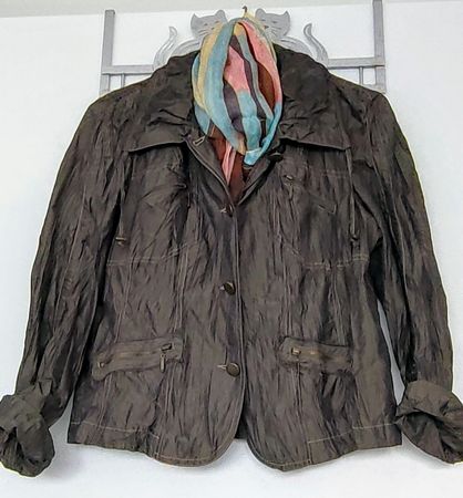Bonita Übergangsjacke Crinkle Optik Gr.42