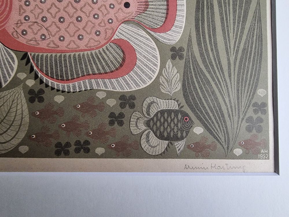ARMIN HARTUNG LITHOGRAPHIE SIGNIERT NUMMERIERT MIT PASSEPART 4