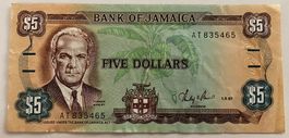 Jamaika 5 Dollars 1987