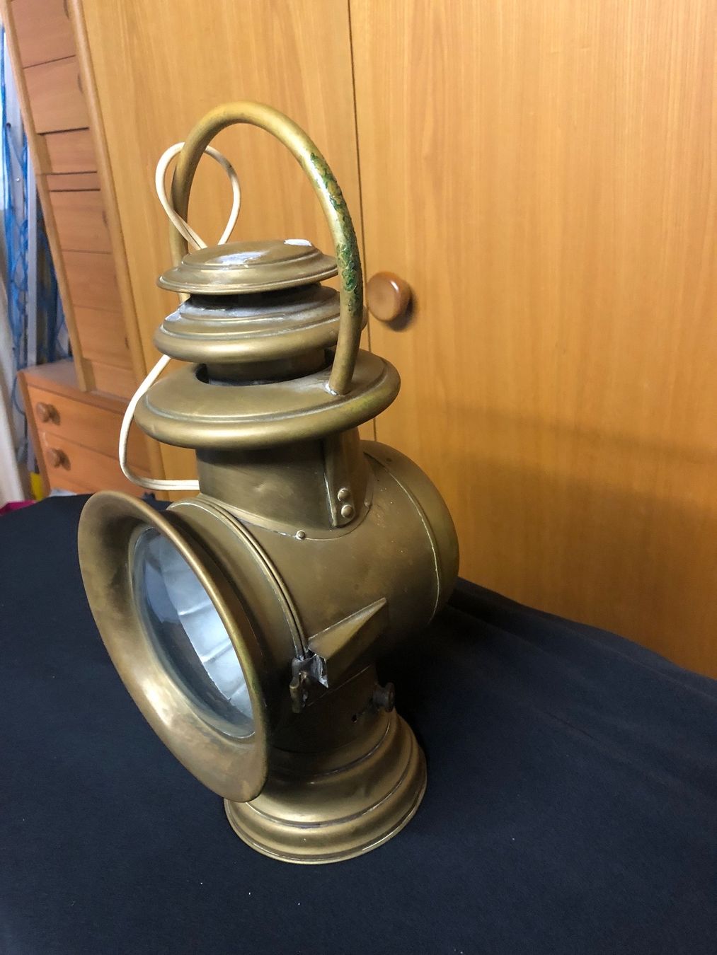 Lampade: Alte Messing Lampe, elektrifiziert – Usato da Münchenstein venduto da mimi93 2