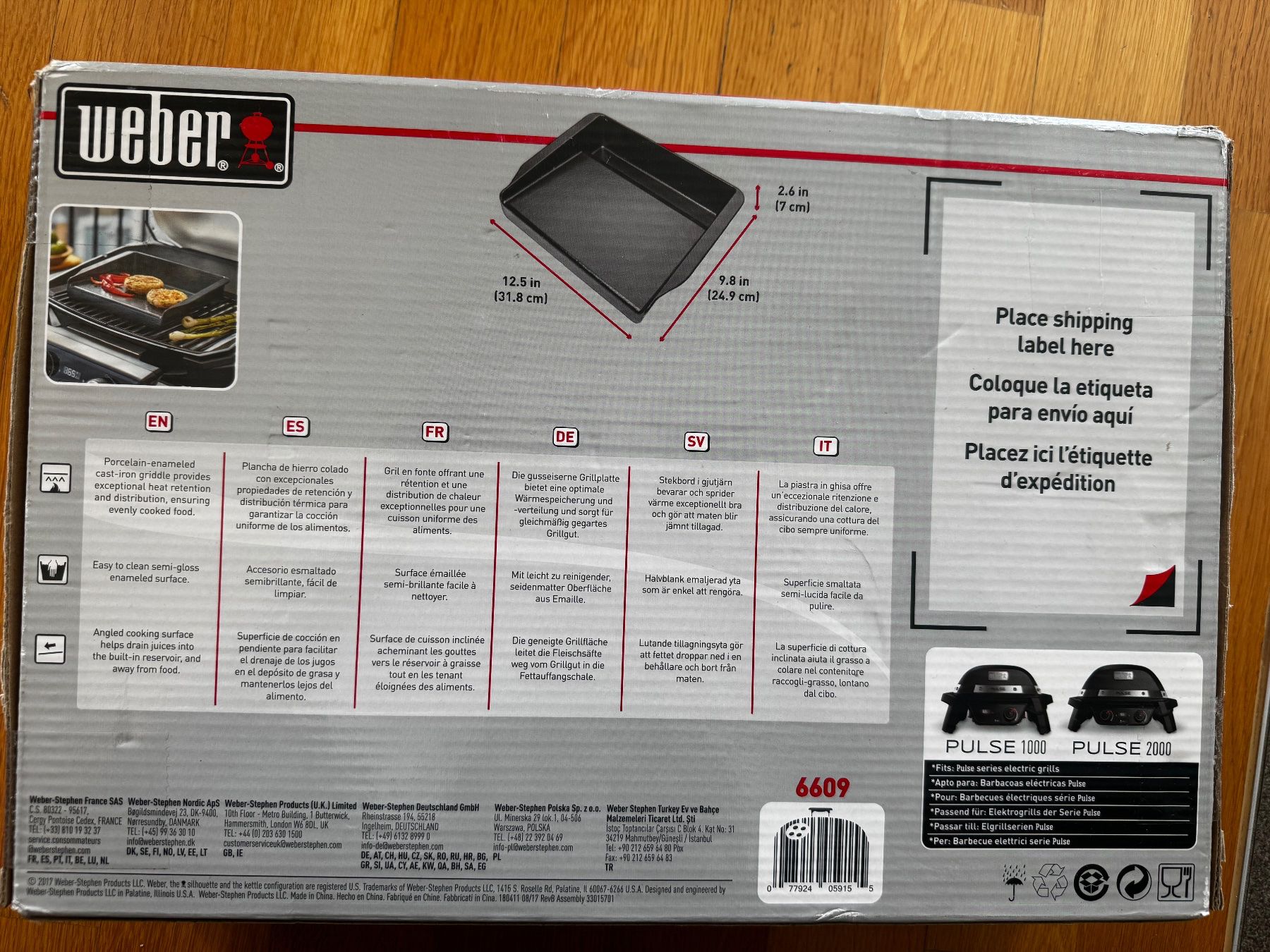 Piatti di portata: Weber Grill plancha - Pulse 1000/2000 – Nuovo e nell'imballaggio originale da Tagelswangen venduto da ani_85ft 1