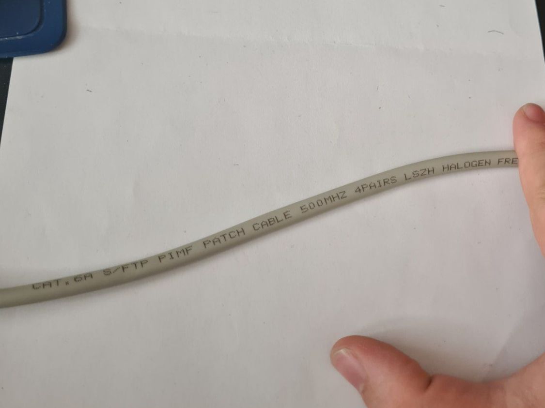 Cavi: LAN-Kabel CAT.6A S/FTP PIMF Patchkabel 500MHZ, Grau, 2m – Nuovo (secondo la descrizione) da Zürich venduto da Alibaba1234 2