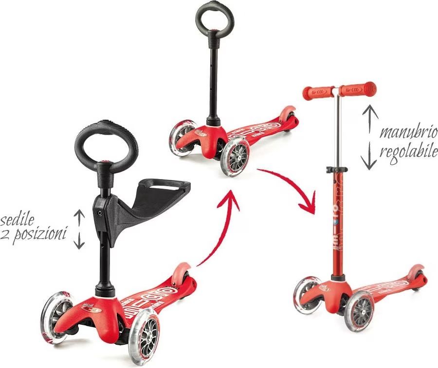 Micro Kickboard: Micro Mini 3in1 Deluxe Rot Red – Gebraucht aus Meyrin von yej_w8lz 3