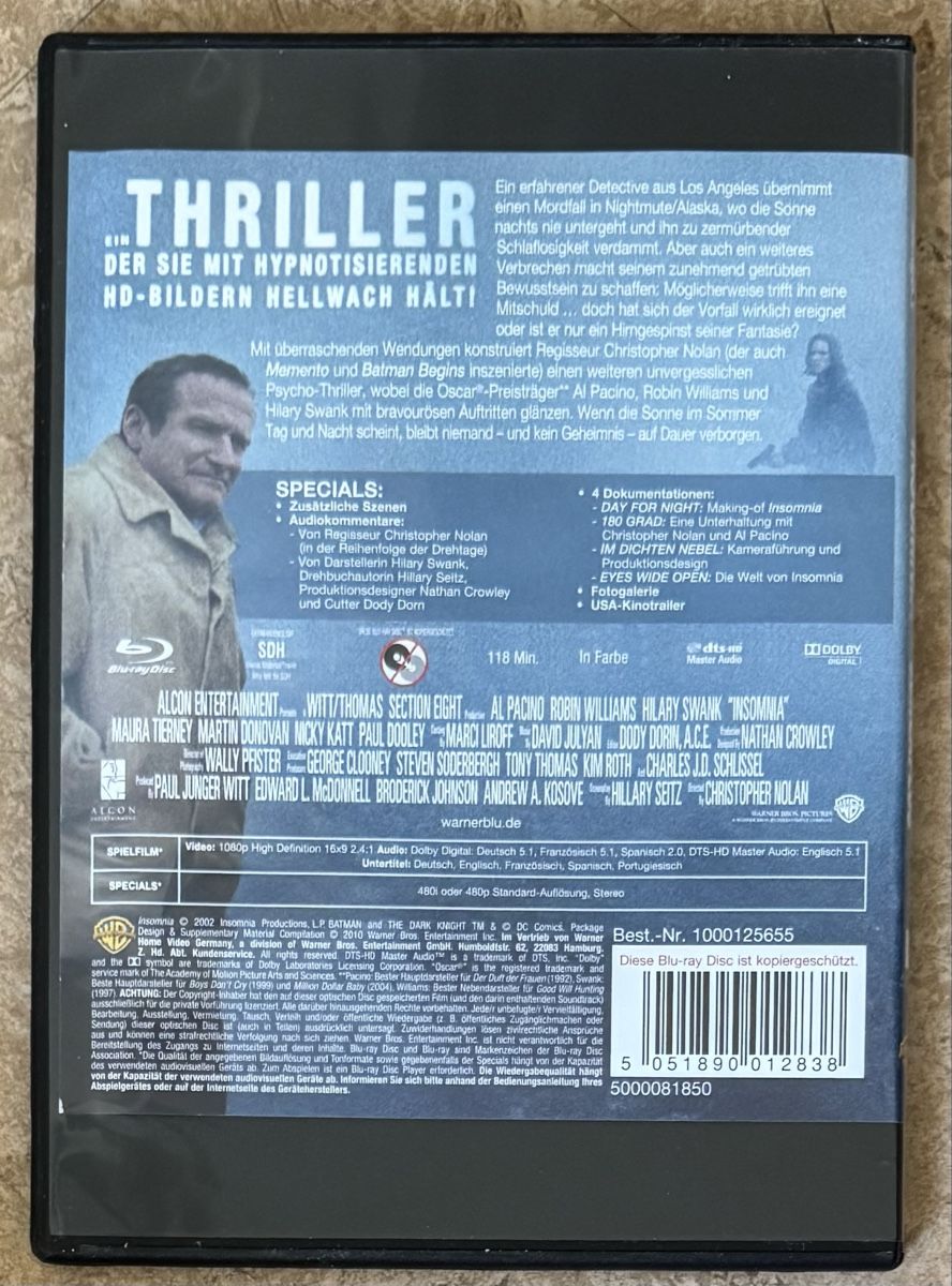Tutti i DVDs: INSOMNIA SCHLAFLOS  – Nuovo (secondo la descrizione) da Dietikon venduto da AndreaSch01 1