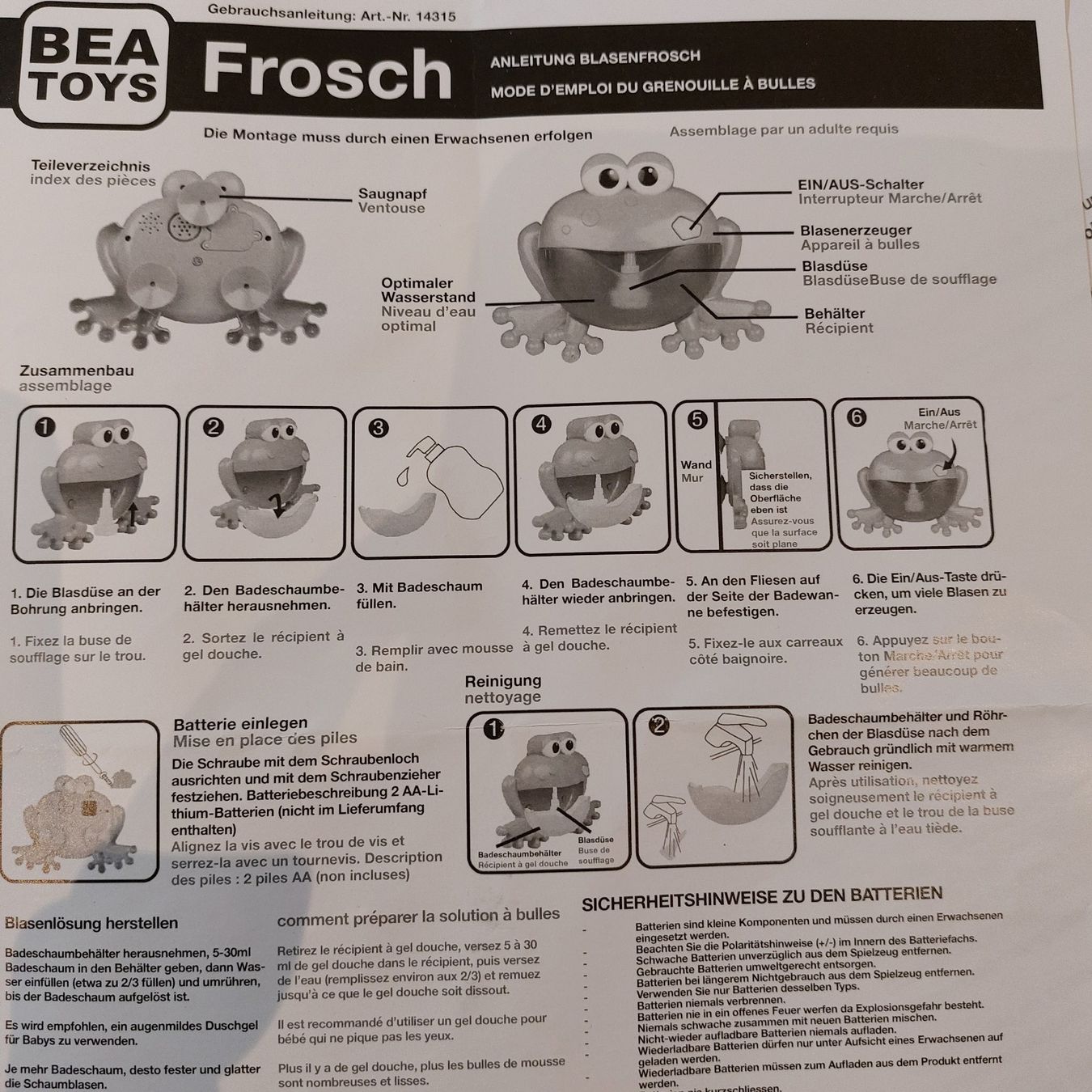 Giocattoli: Badespielzeug Frosch – Usato da Algetshausen venduto da noe_jzq2 1