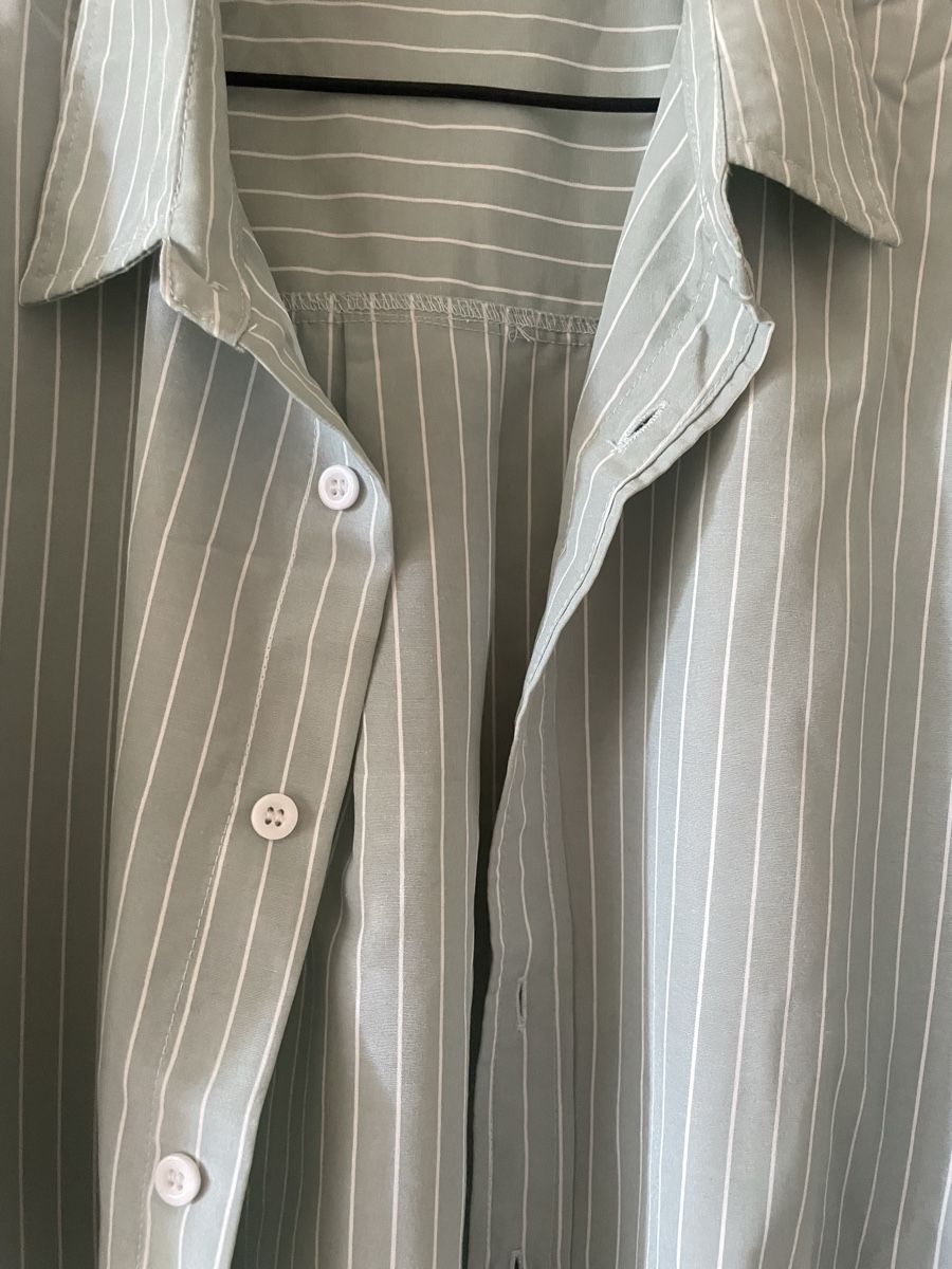 Hemden: Sommerhemd gestreift Grün Polyester Grösse S neu – Neu (gemäss Beschreibung) aus Adliswil von maximiliann 3