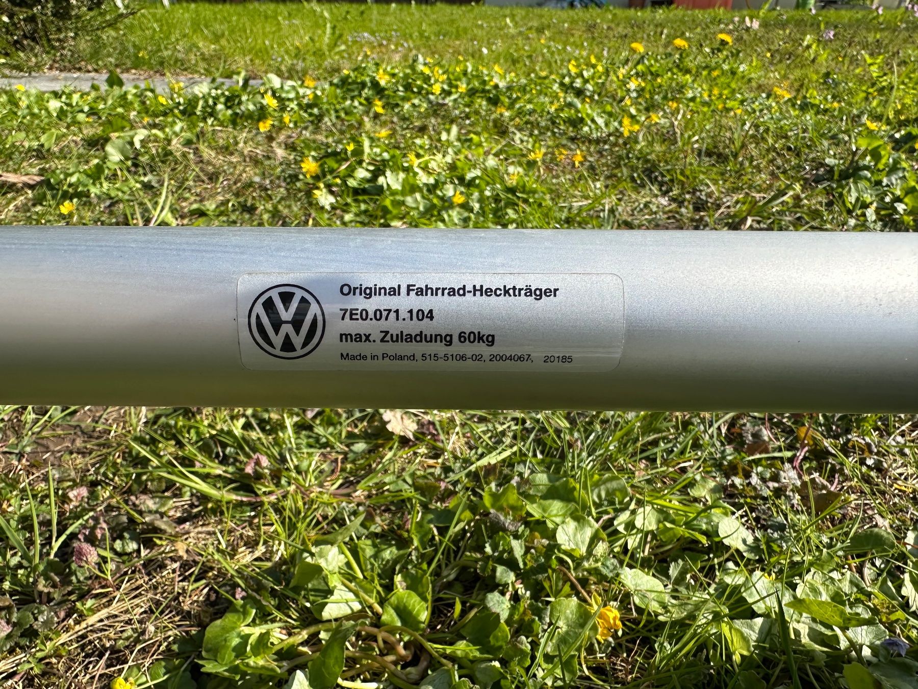 VW Dachträger: VW T6/T6.1 Fahrradträger Heckklappenträger 7E0071104 – Gebraucht aus Oberdorf NW von Aernscht 3