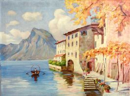 Armand Schulthess (1903–1973) Gandria Öl 1933 AKTION%