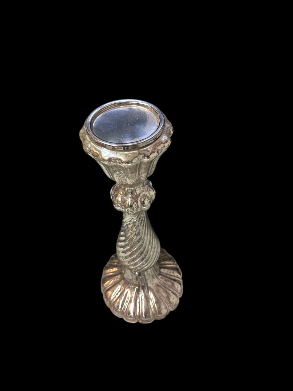 Kerzenständer: Kerzenständer Glas Bauernsilber – Neu (gemäss Beschreibung) aus Oftringen von SCHIBLI1 2
