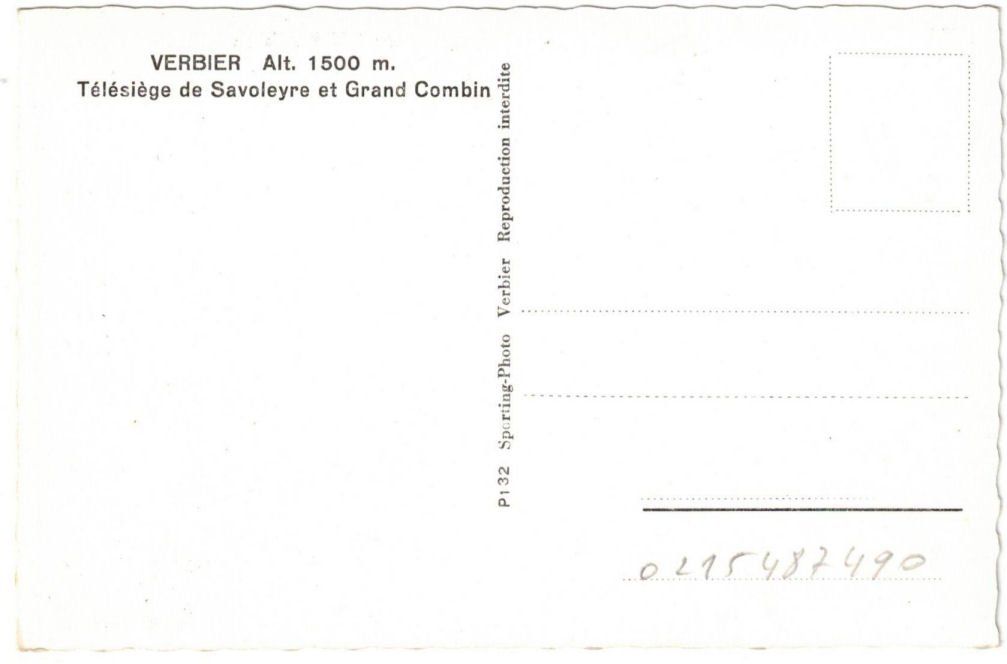 Cartoline postali: Verbier - Sessellift Savolayres – Usato da Binningen venduto da Mountainrider 1