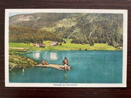 DAVOS Höhwald am Davosersee, belebt, ungelaufen