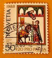 Nr.B 220 Rudolf v. Rotenburg Pro Patria GESTEMPELT    