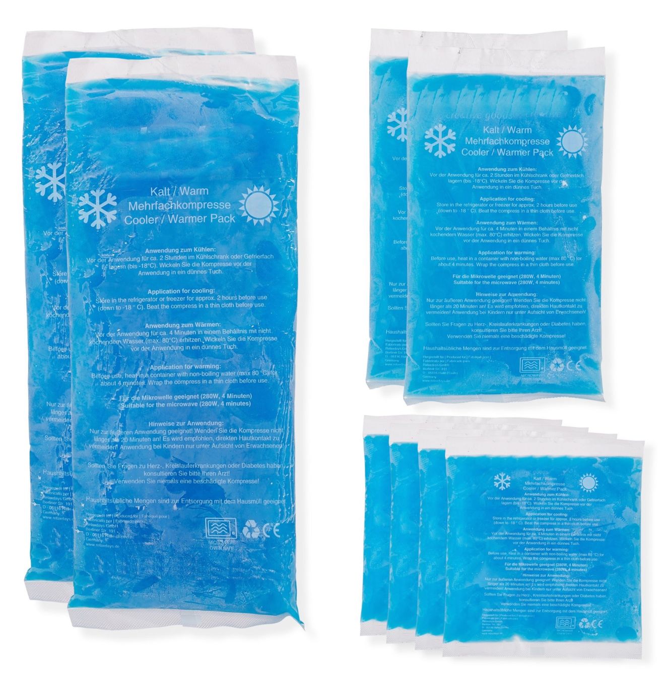 Cura del viso: Kühlpads Gel 8er Set – Nuovo e nell'imballaggio originale da Bülach venduto da StoreInShop