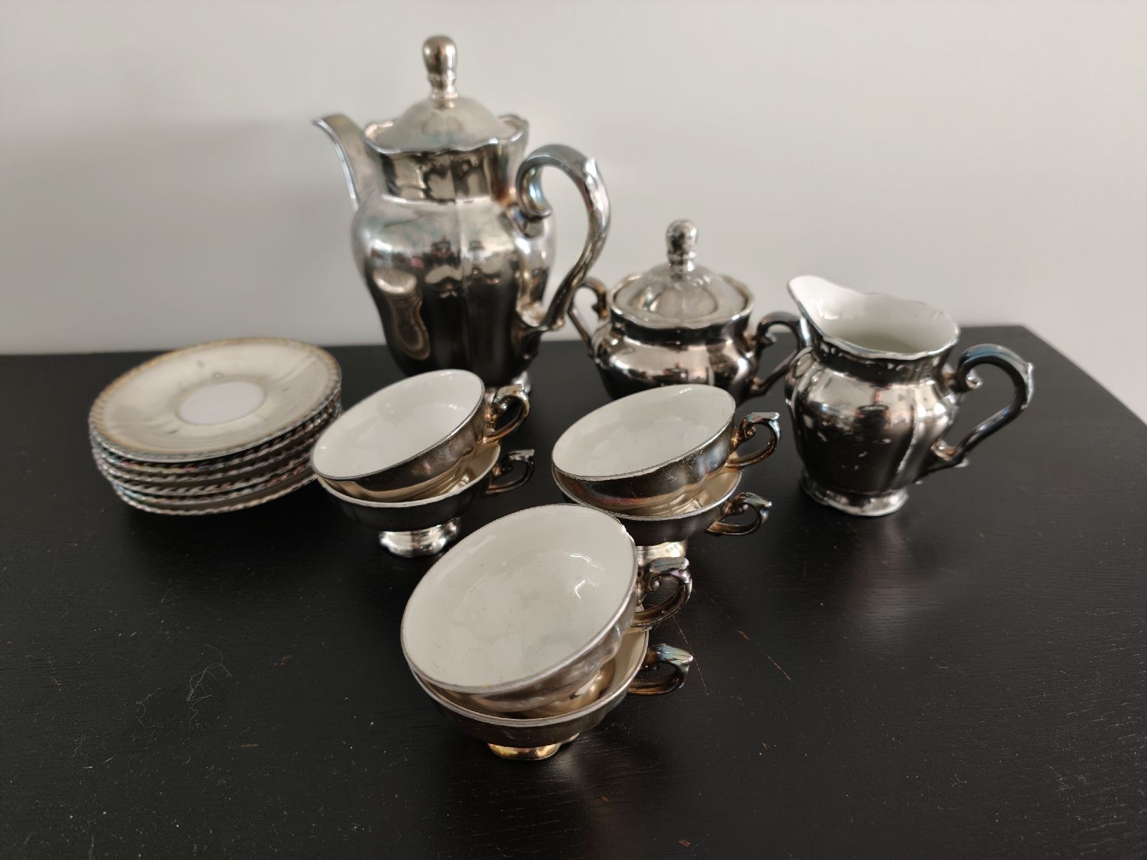 Set di piatti: RW Bavaria Kaffee- oder Teeservice, vintage, Feinsilber – Usato da Reinach BL venduto da Geistertreiber