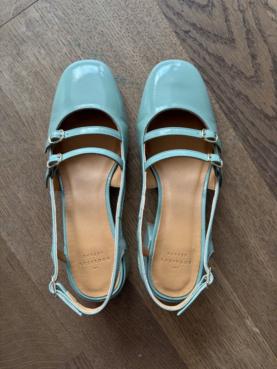 Sezane Chaussures femmes: Sézane Paula Babies Sage  – Neuf avec emballage d'origine à Zuerich par yasminflower 2