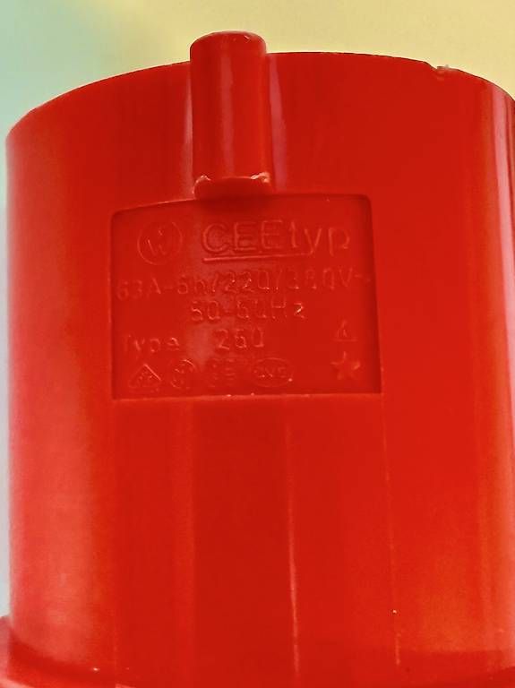 Spine: Starkstromstecker CEE 63A  5-polig (6h) – Usato da Langenthal venduto da Lt0 2