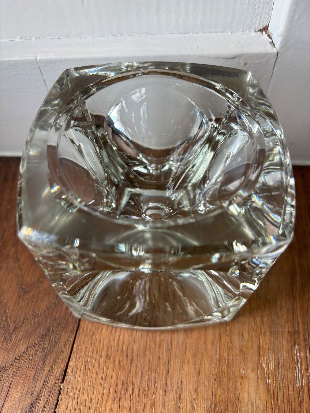 Portacandele: Vintage Eiswürfel Glas Kerzenständer, – Usato da Horgen venduto da uge_pd5p 2