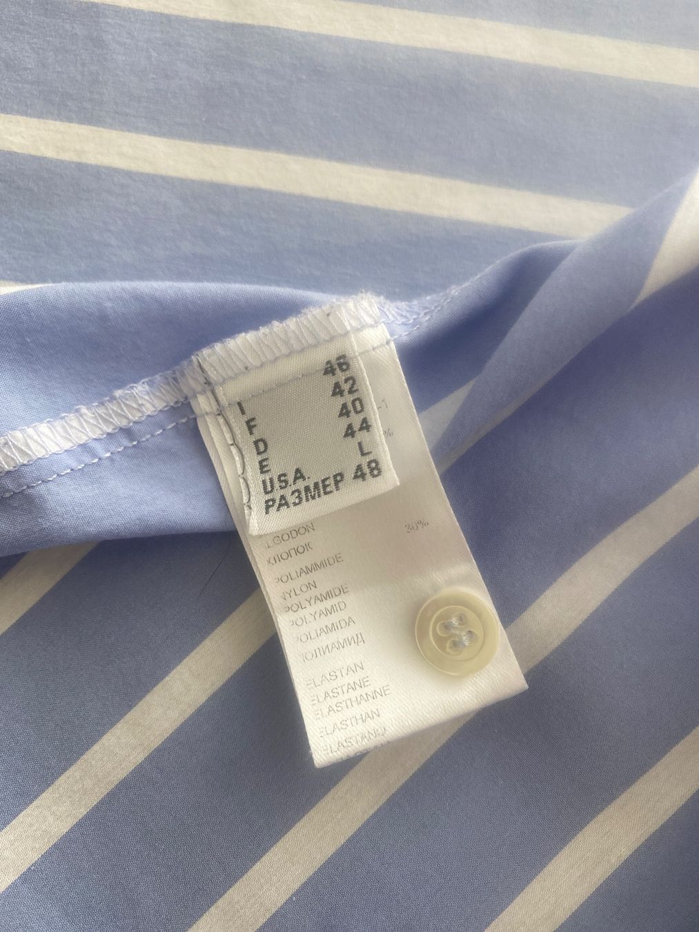 Blusen: BETY MITSCH BLUSE/HEMD GR.40/M gestreift hellblau/weiss – Gebraucht aus Frauenfeld von Boldi46 2