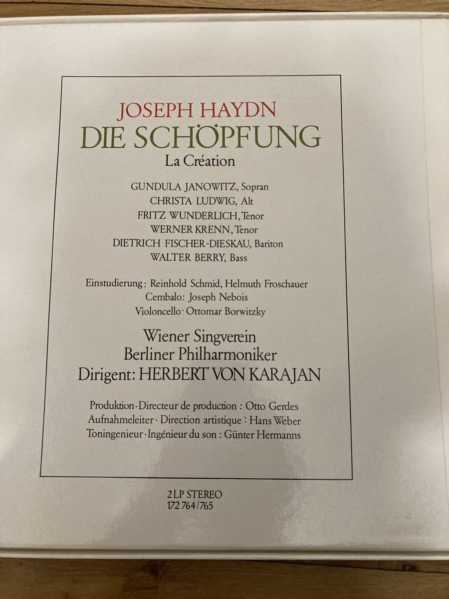 Schallplatten: Haydn Die Schöpfung – Gebraucht aus Zürich von Ekka 1