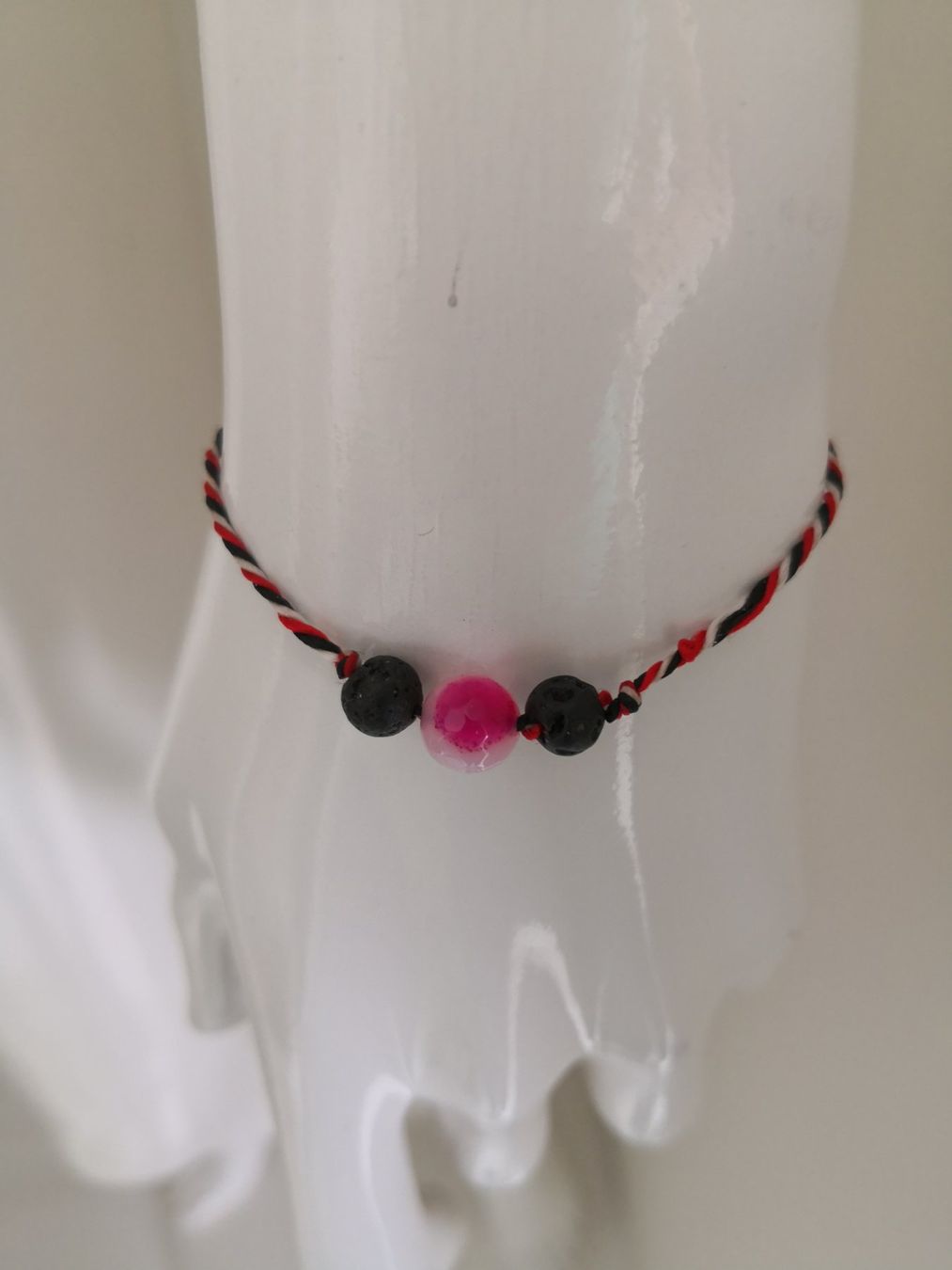 Bracciali & Braccialetti: 🤩DREIFARBIGER GLÜCKS-ARMBAND JAVA-STEIN & PERLEN – Usato da Olten venduto da Naja-Twins-Twins 2